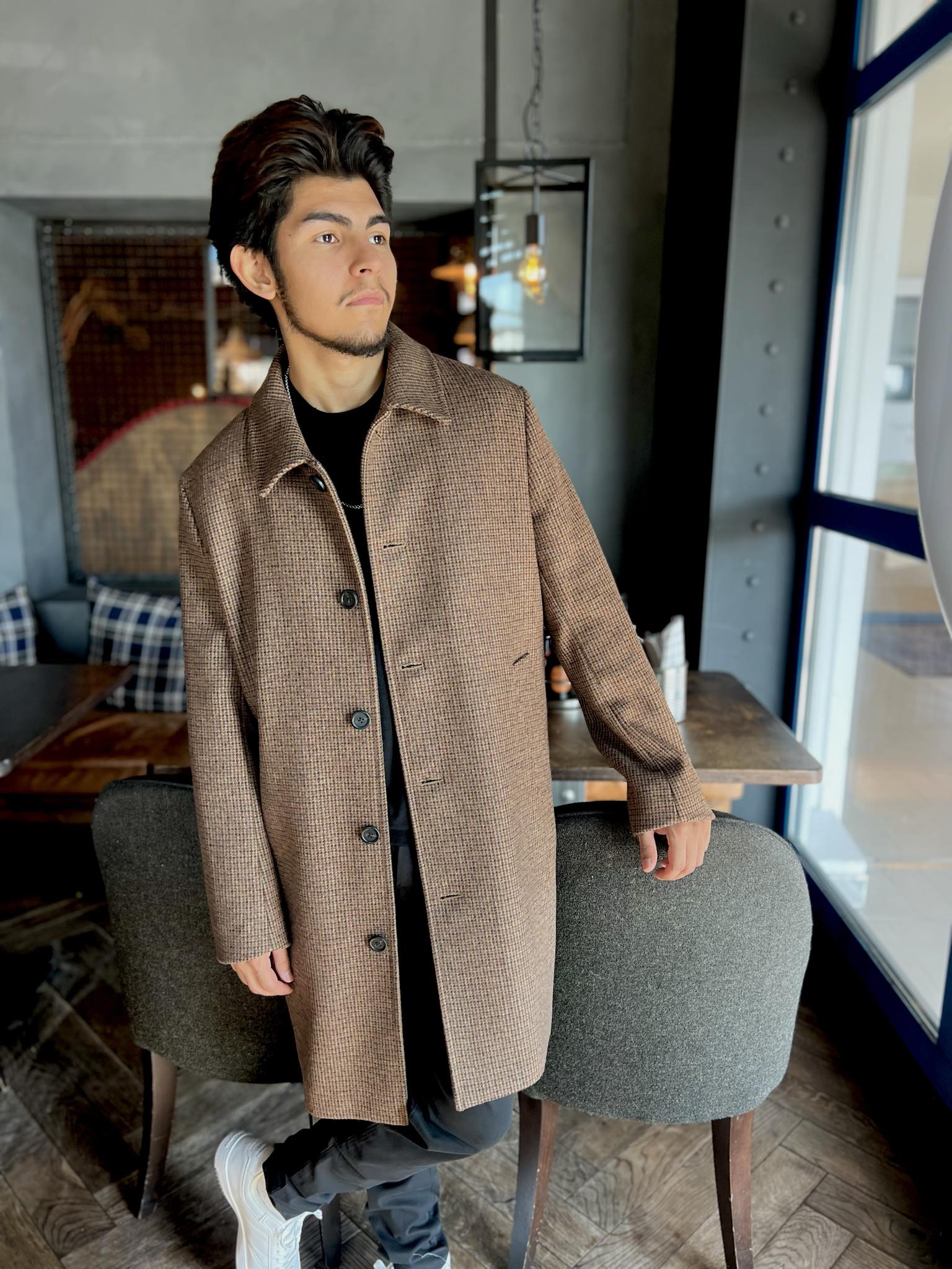 Archive Rutete Frakk - Brun/ Oatmeal